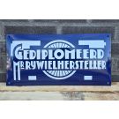 Gediplomeerd Rijwielhersteller40x20 cm