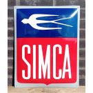 Simca emaljskylt