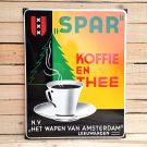 Reklamskylt för Spar koffie en Thee