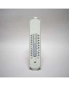 Termometer Kräm/Svart med dekoration