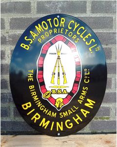 BSA motor cycles emaljskyltar