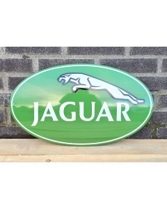 Jaguar emaljskylt oval