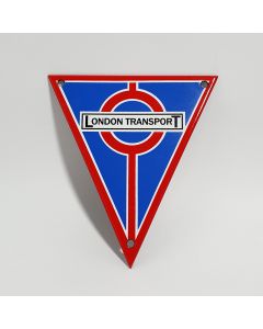 London transport" triangel emaljskylt