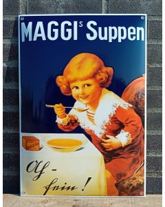 Emalj väggreklam Maggi Suppen