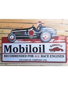 Big enamel Mobiloil sign