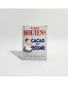 Van Houten Cacao en Chocolade emalj