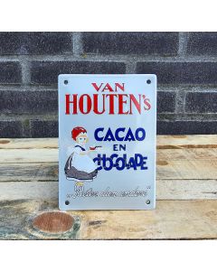 Van Houten Cacao en Chocolade emalj