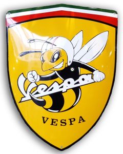 Vespa sköld Utskuren